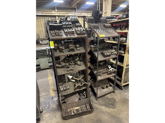 (2) Metal Storage Shelves W/ Various Jaws