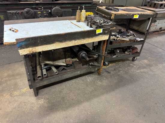 3' Rolling Table, 58" Work Table, Machine Screws & More
