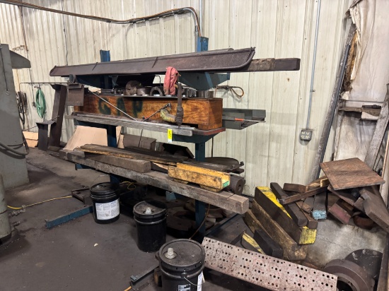 55" Material Rack W/ Various Material