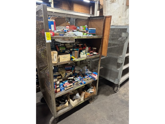 3' Rolling Shelf W/ Contents-Oil Seals & Bearings