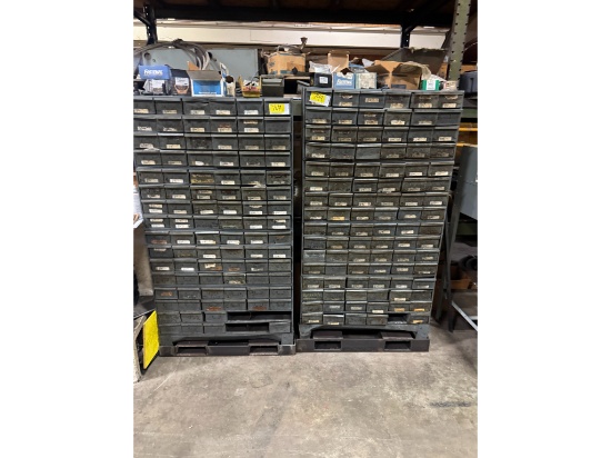 (2) 34"x64" Hardware Storage Cabinets W/ Hardware