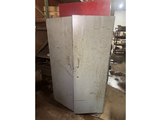 3' Rolling Cabinet/Shelf W/ Contents-Parts Organizer, Wrench & More