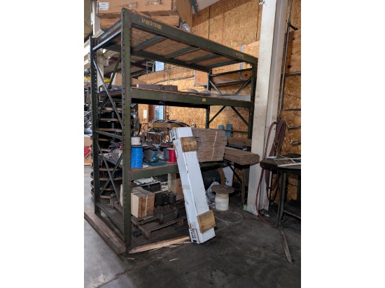 Pallet Racking W/ Contents-Various Spools Of Wire, Material & More