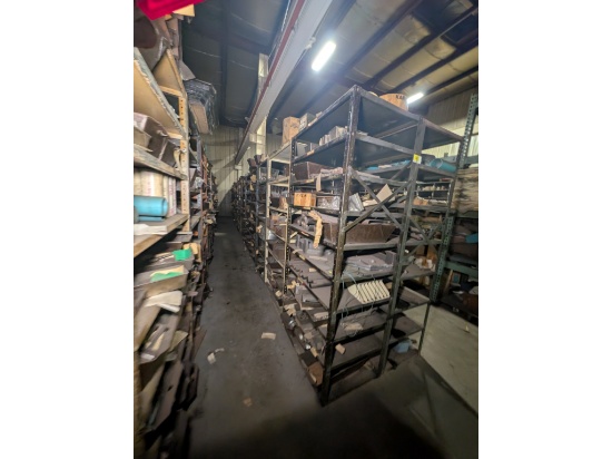 Large Assortment of Parts & Racking