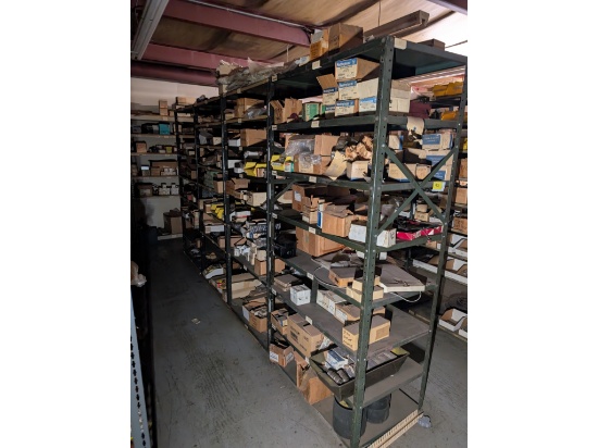 (4) 42" Steel Shelves W/ Inventory