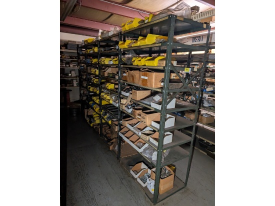 (4) 42" Steel Shelves W/ Inventory