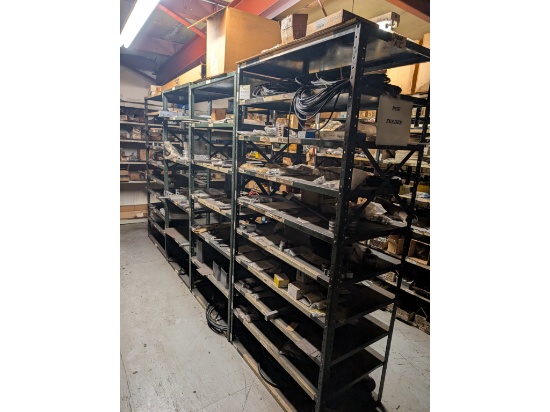 (4) 42" Steel Shelves W/ Inventory