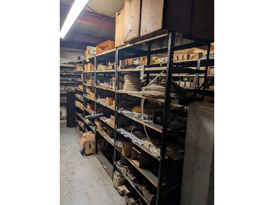 (4) 42" Steel Shelves W/ Inventory