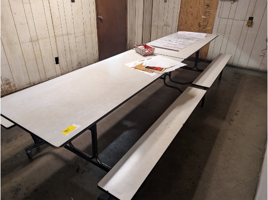Folding Cafeteria Table