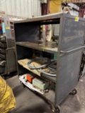 4' Rolling Cart W/ Contents-Parts Containers, Caster Wheels