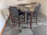 Table, Chairs & Decorative Plants