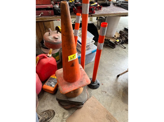 (9) Traffic Cones