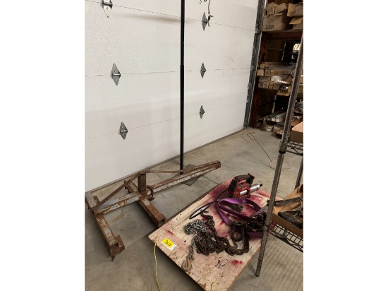 Milwaukee Grease Gun, Chains, Cherry Picker &