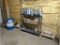 Rolling Material Organizing Rack, Exit Lights, Concrete,