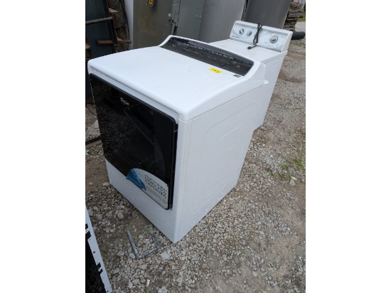 Speed Queen Washer, Whirlpool Dryer, Electric Stove