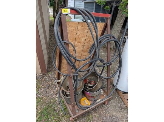 Steel Rack, Pipe Dies, Chainsaw