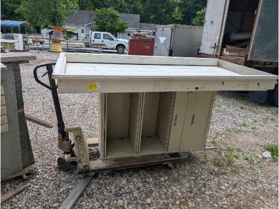 Pallet Jack, Lateral File Cabinet, Door