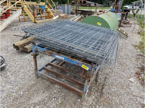 Pallet Rack Grating, Steel Frames
