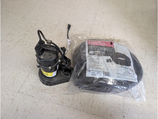 Utilitech Sump Pump & Hose