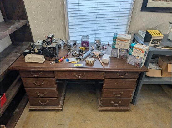 Desk, Time Switches, Tools,