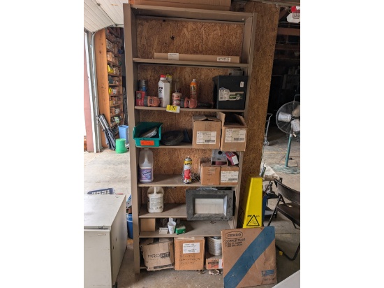 Shelf, Milwaukee Work Lights, Ballasts, Utility Cloth Rolls