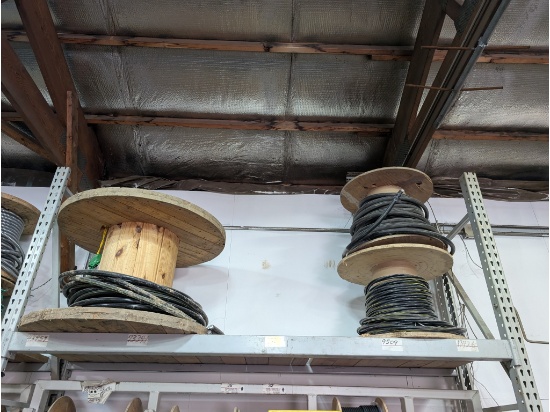 3 Large Reels of Aluminum Wire