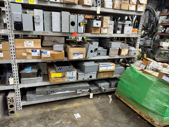 4 Shelves of Electrical Boxes