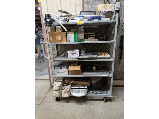 Rolling Cart w/ Misc Lighting