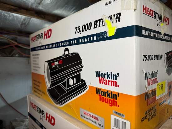 New Heat Star HD 75,000 BTU Forced Air Heater