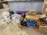 Pallet of Wire, Bulbs, Lighting