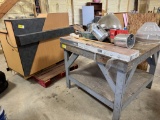 Wood Workbench and Desk