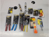 New Klein Tools, Wire Strippers, Pliers, Crescent Wrench, Step Bits