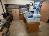 Office Furniture, Printers, Screens, (No Computers)