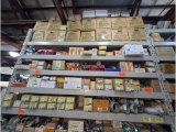 5 Shelves of Conduit Connectors and Strut Clamps