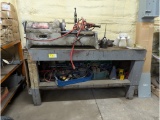 Ridgid Pipe Threading Station w/ Dies, Tools, Workbench