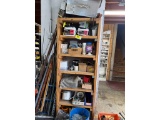 Shelf w/ Misc. Hardware, Chain, Electrical