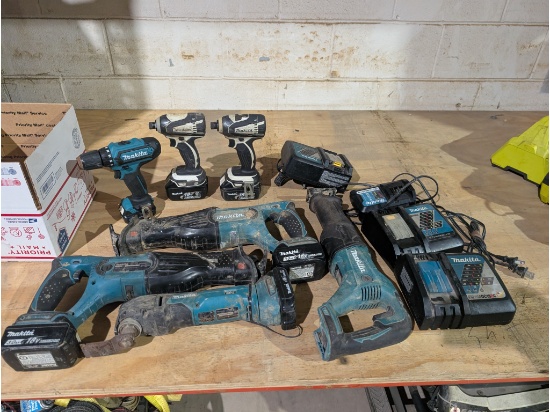Makita 18 Volt and 12 Volt Tools