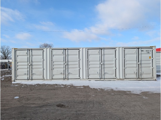 40' 1 Trip High Side Shipping Container w/ 4 Side Doors