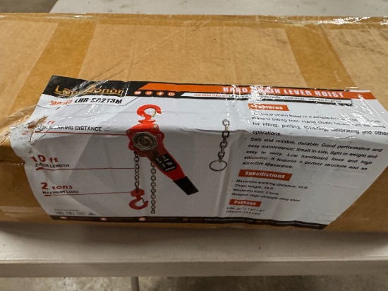 Land Honor 10' 2 Ton Lever Hoist