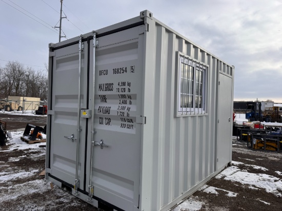 12' Container w/ Side Door and Window