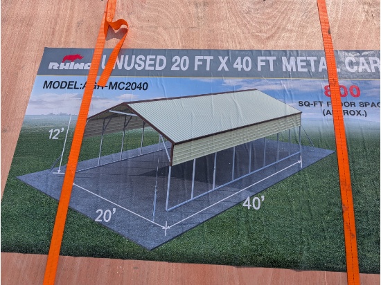 Rhino 20' x 40' Metal Carport