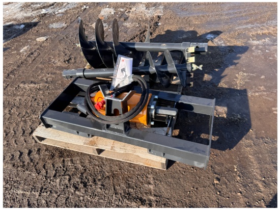 Wolverine Skid Steer Auger Drive & 2 Bits