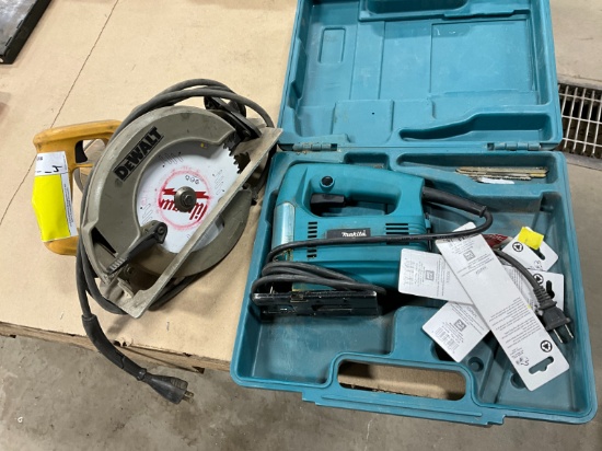 Makita Jig Saw & Dewalt Circular Saw for metal and wood cutting Tool