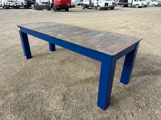 36"x96" Fabrication Table, 882 lbs