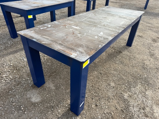 36"x96" Fabrication Table, 882 lbs