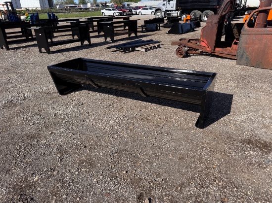 Black KC 90" Steel Cattle Feeder