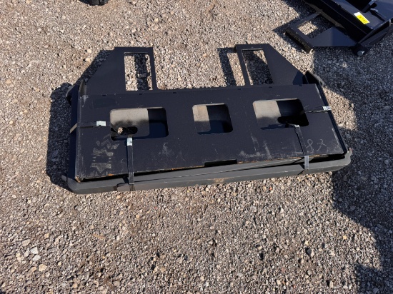 KC 45" Skid Steer Fork Frame w/ 42" Forks