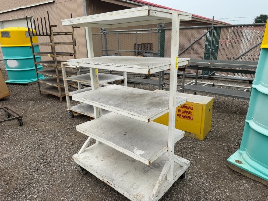 5 Tier Rolling Shelf, 32" x 46"