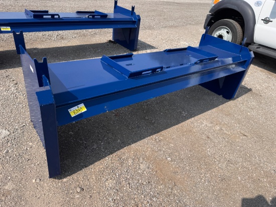 KC 8' Skid Steer Snow Pusher