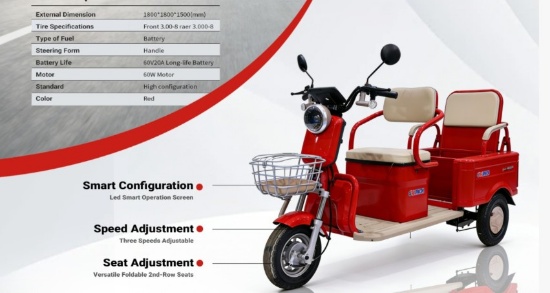 MGC40 High-End Mini Golf Cart (Red)